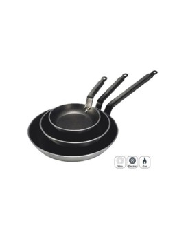 Sartén profesional con antiadherente y con el mango de hierro fundido de marca Hoterali@.