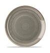 Plato llano Stonecast  en color gris 21 cm