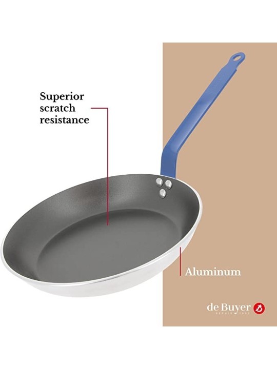 Sarten Choc antiadherente con mango azul