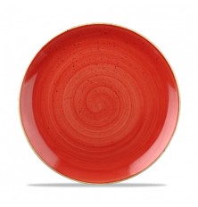 Plato llano Stonecast  en color rojo 21 cm