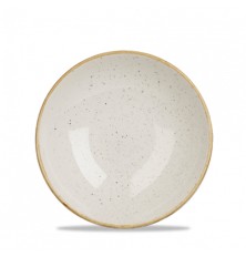 Plato llano Stonecast  en color blanco 21 cm