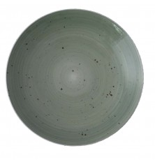 Plato RUSTIC coupe llano verde